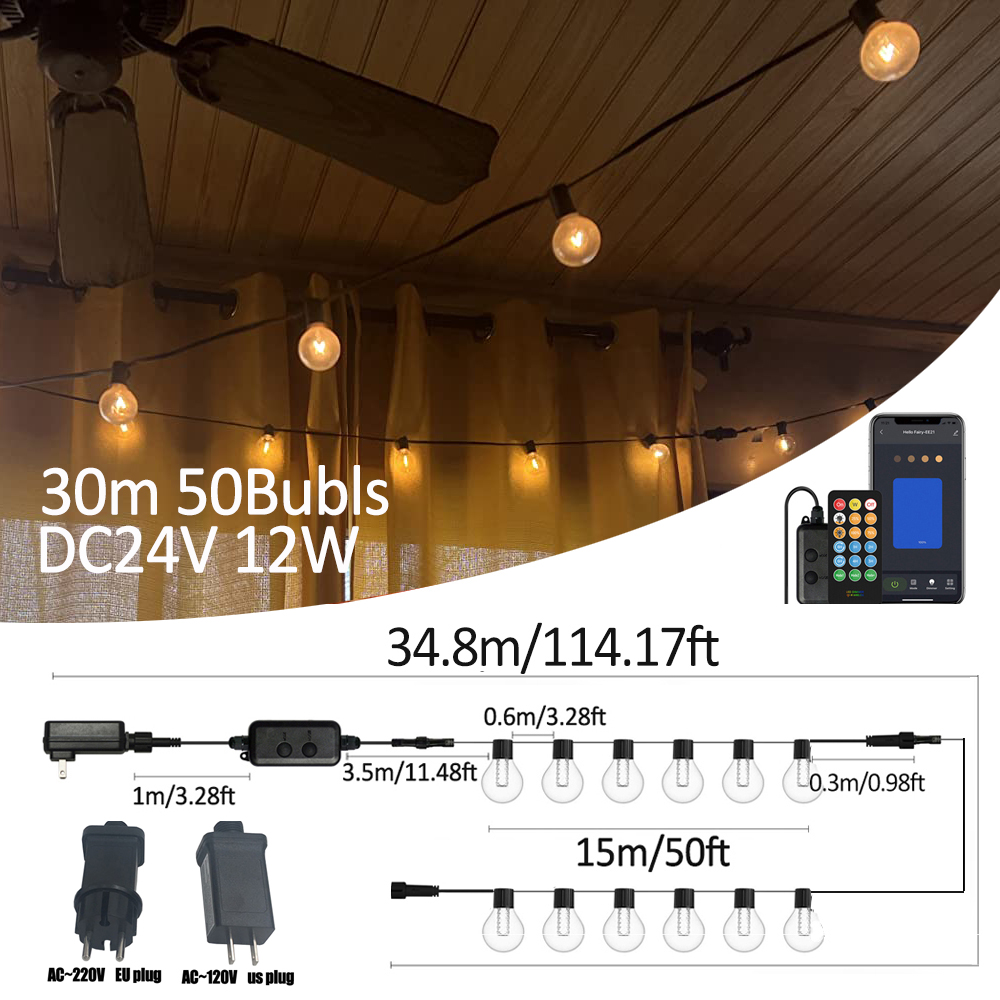 Smart Garden Outdoor - Luci a stringa LED intelligenti G40